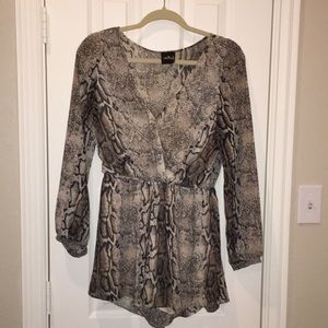 Snakeskin romper